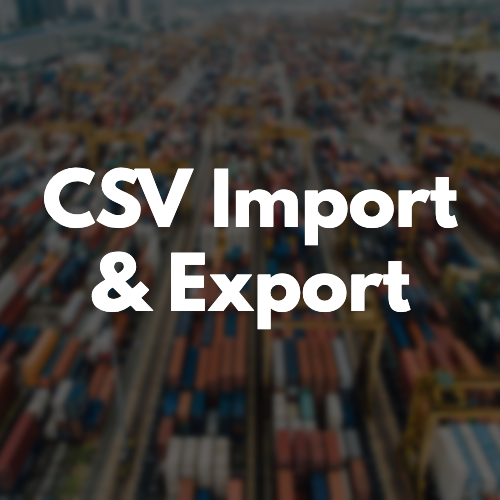CSV Import and Export image
